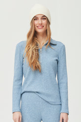 Jersey Denta punto de canalé melange